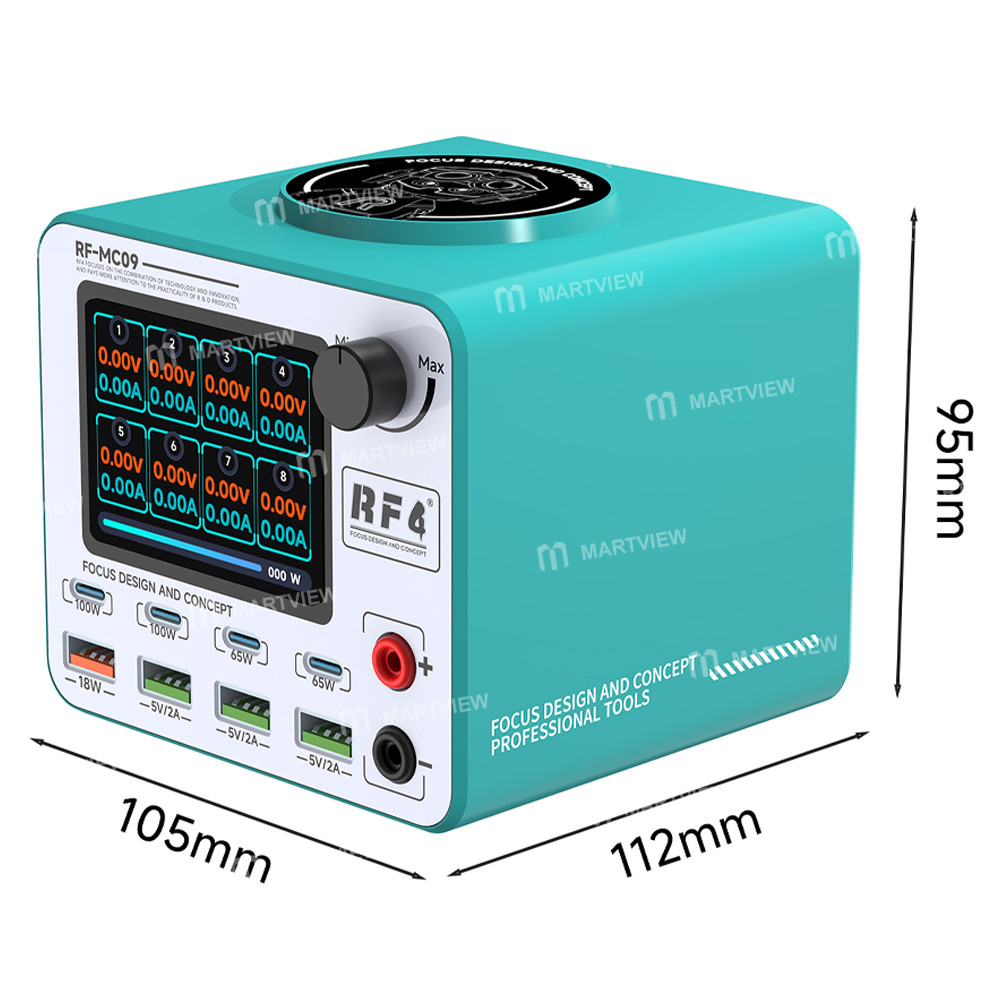 rf4 rf-mc09-desktop-multi-port-dc-power-supply-station-supports-qc5-pd30-wireless-charging-3