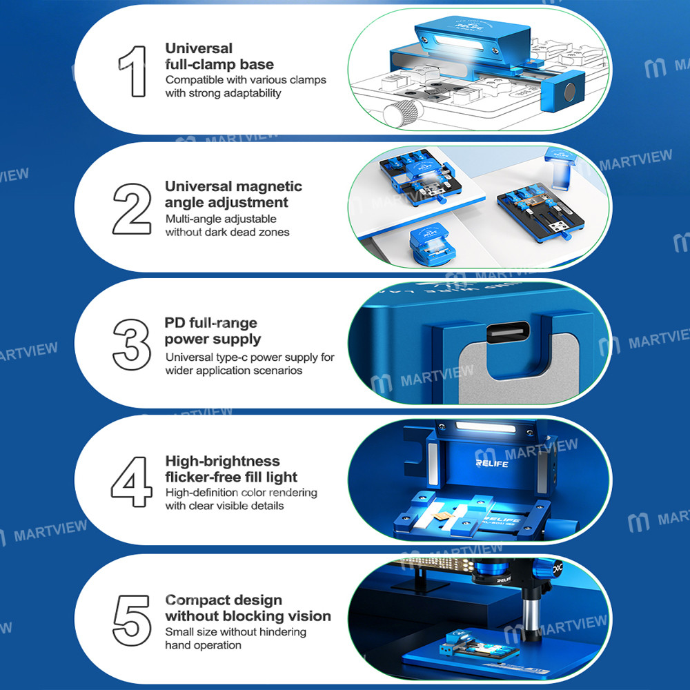 relife rl-014g-pro-high-brightness-magnetic-chip-wiring-light-set-compatible-with-most-repair-fixtur