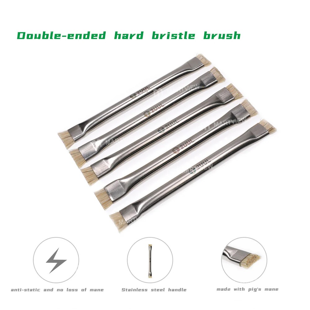 2uul cl11-hog-bristle-dual-head-stiff-brush-for-motherboard-soldering-pad-cleaning-3