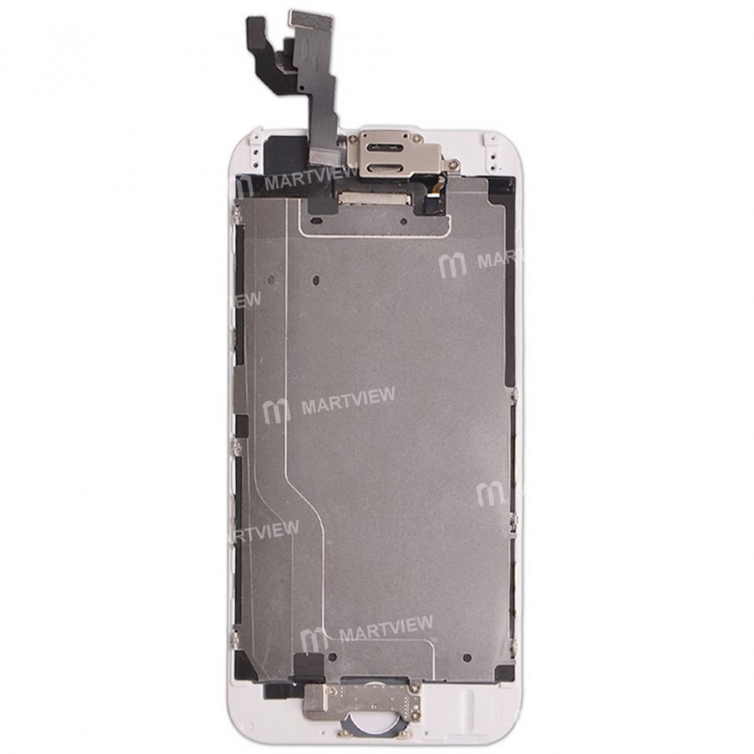 Replacement OEM iPhone 6 LCD with spareparts home button earphone camera etc white