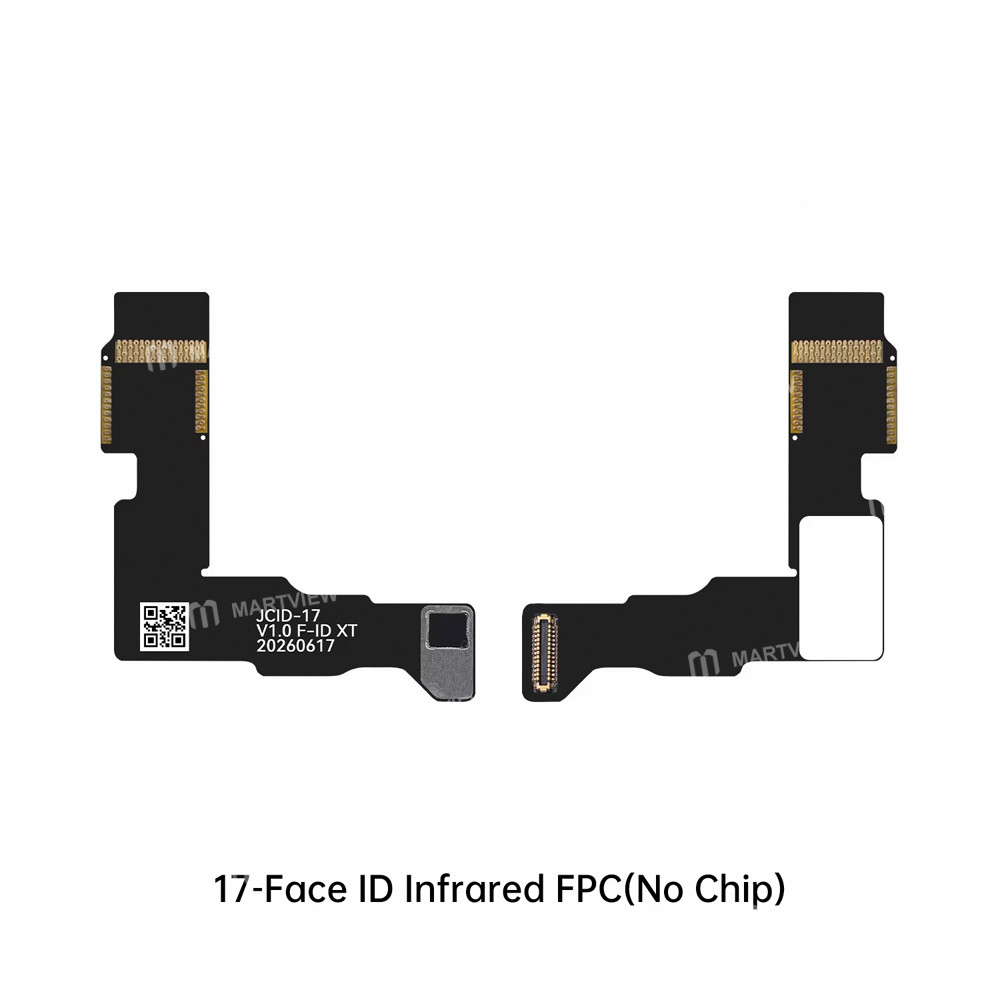 jcid face-id-dot-matrix-infrared-fpc-flex-cable-no-chip-for-iphone-14-to-17-full-series-15