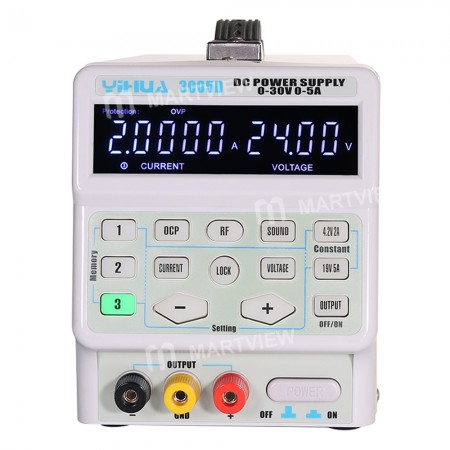Yihua 3005D 30V 5A DC Voltage Stabilized Adjustable Power Supply for Mobile Phone Laptop Repair