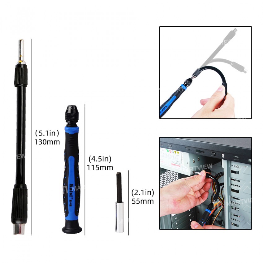 Kaisi K-9126 126-in-1 Multifunction Precision Magnetic Screwdriver Set for Electronic Device Repair