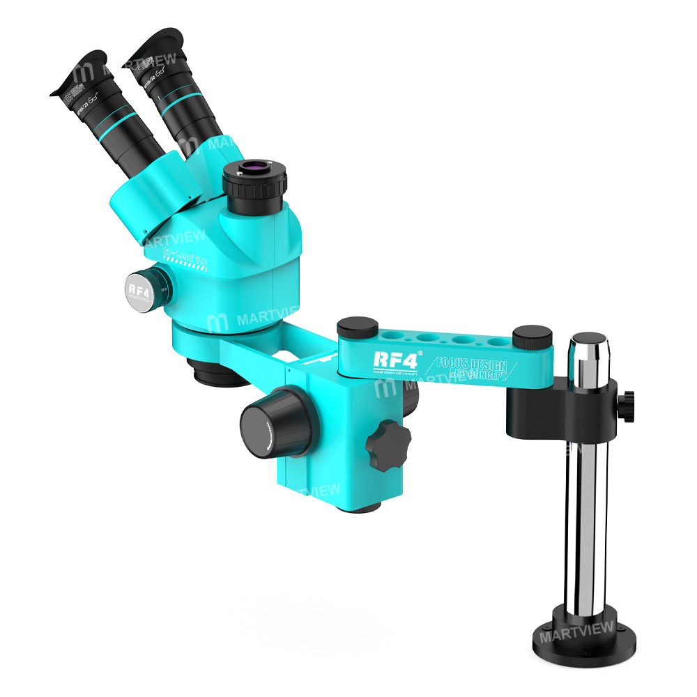 rf4 rf-6558pro-fo18-65-58x-trinocular-stereo-microscope-with-fo18-swing-arm-stand-6