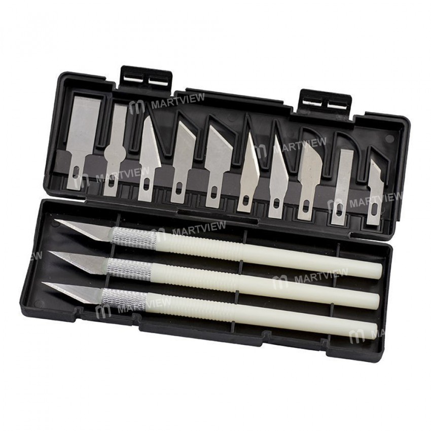 13-in-1 Multi-specification Aluminum Alloy Hand-carving Knife Set