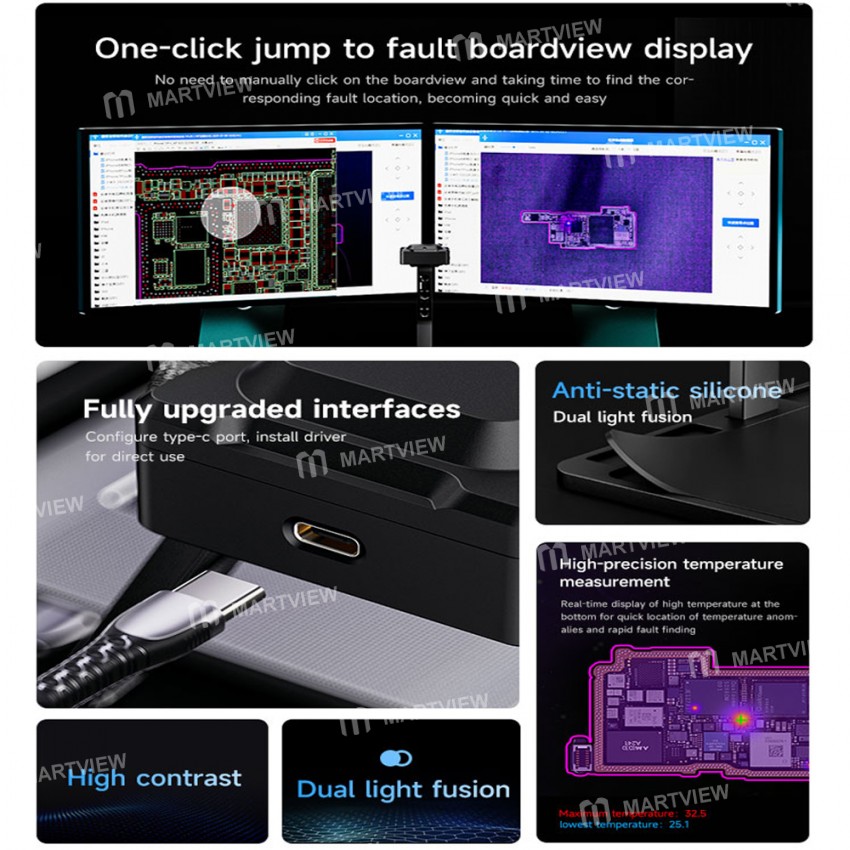 xinzhizao s320-fault-diagnosis-thermal-imaging-instrument-for-mobile-phone-pc-motherboard-repair-10