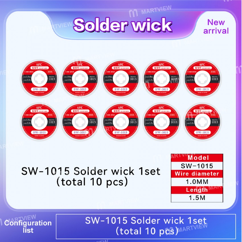 i2c 15m-low-residue-solder-wick-for-mobile-phone-pcb-board-repair-6