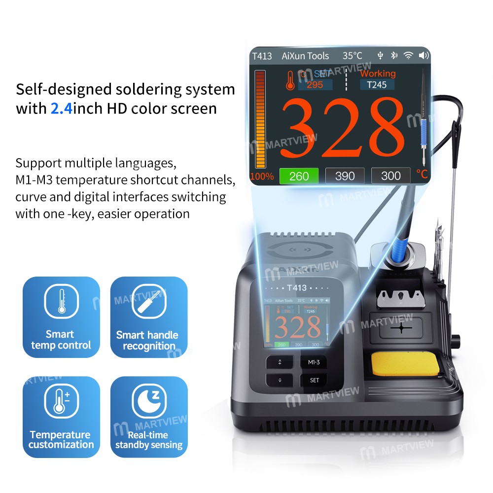 aixun t413-200w-integrated-intelligent-precision-soldering-station-compatible-t210t245t225-handle-6