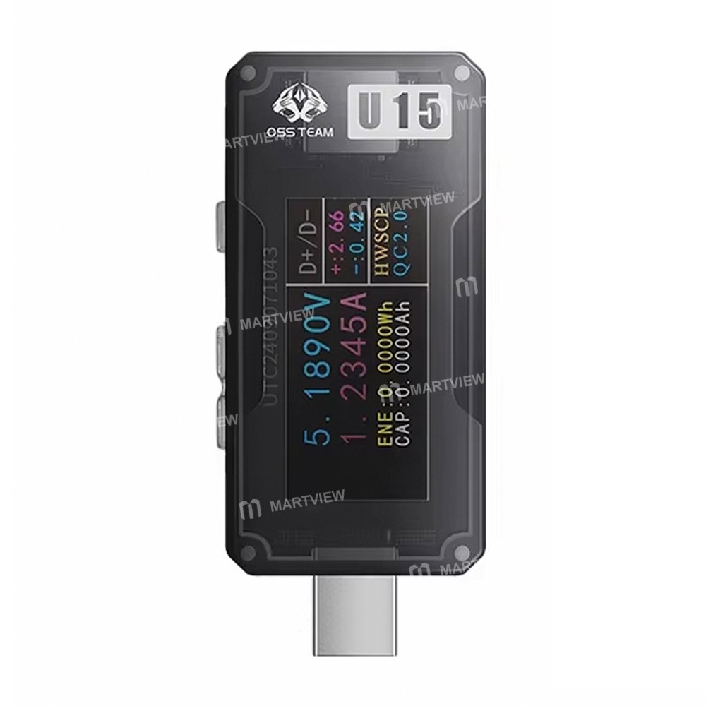 oss u15-u16-type-c-usb-a-50v-12a-dijital-ekranlı-hızlı-şarj-test cihazı-2