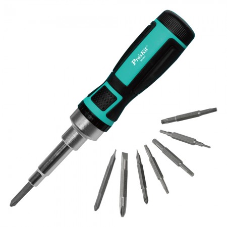 Pro'sKit SD-9821 16-in-1 Fast Forward and Reverse Ratchet Screwdriver Set