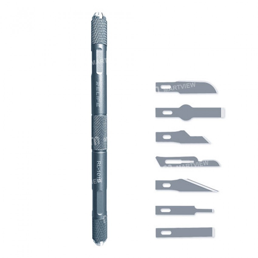 Relife RL-101B 8-in-1 Motherboard BGA PCB IC CPU High Toughness Remove Glue Knife Set