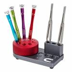 uyue 601e-360-rotating-aluminum-alloy-storage-rack-for-screwdriver-tweezers-storage-1