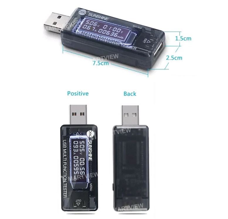 Sunshine SS-302A USB Tester USB 