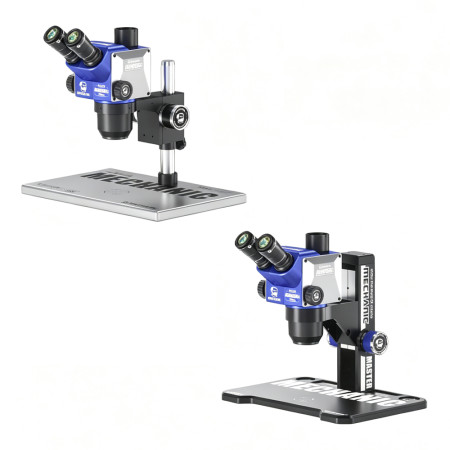 Mechanic ARK6075 6.0X-75X Industrial Semi-Apochromatic Zoom Trinocular Microscope with Big Base
