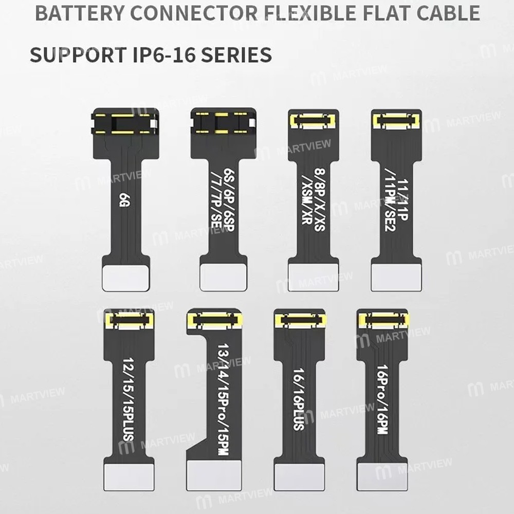 jtx bl-03-power-cable-battery-soft-fpc-connector-supports-iphone-6-to-16-series-7