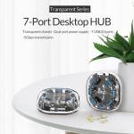 Orico H7U-U3 7 Ports High-Speed Transparent HUB USB3.0 Splitter