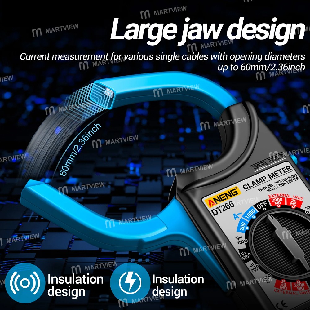aneng dt266-multi-functional-large-caliber-60mm-1000a-current-clamp-meter-4