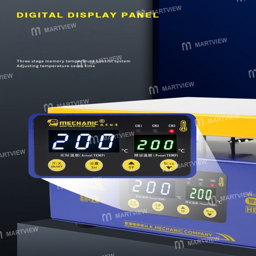 Mechanic ET-20 Intelligent Constant Temperature Double Digital Display Heating Table