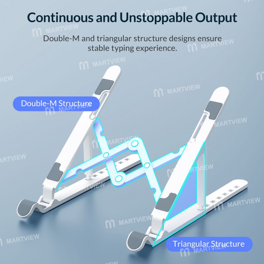 Orico PFB-A23 / A24 Portable 7-speed Adjust Foldable ABS / POM Laptop Stand for MacBook Tablets