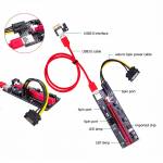 USB 3.0 Graphics card dedicated PCI-E Riser Board VER009 1X to 16X GPU Adapter