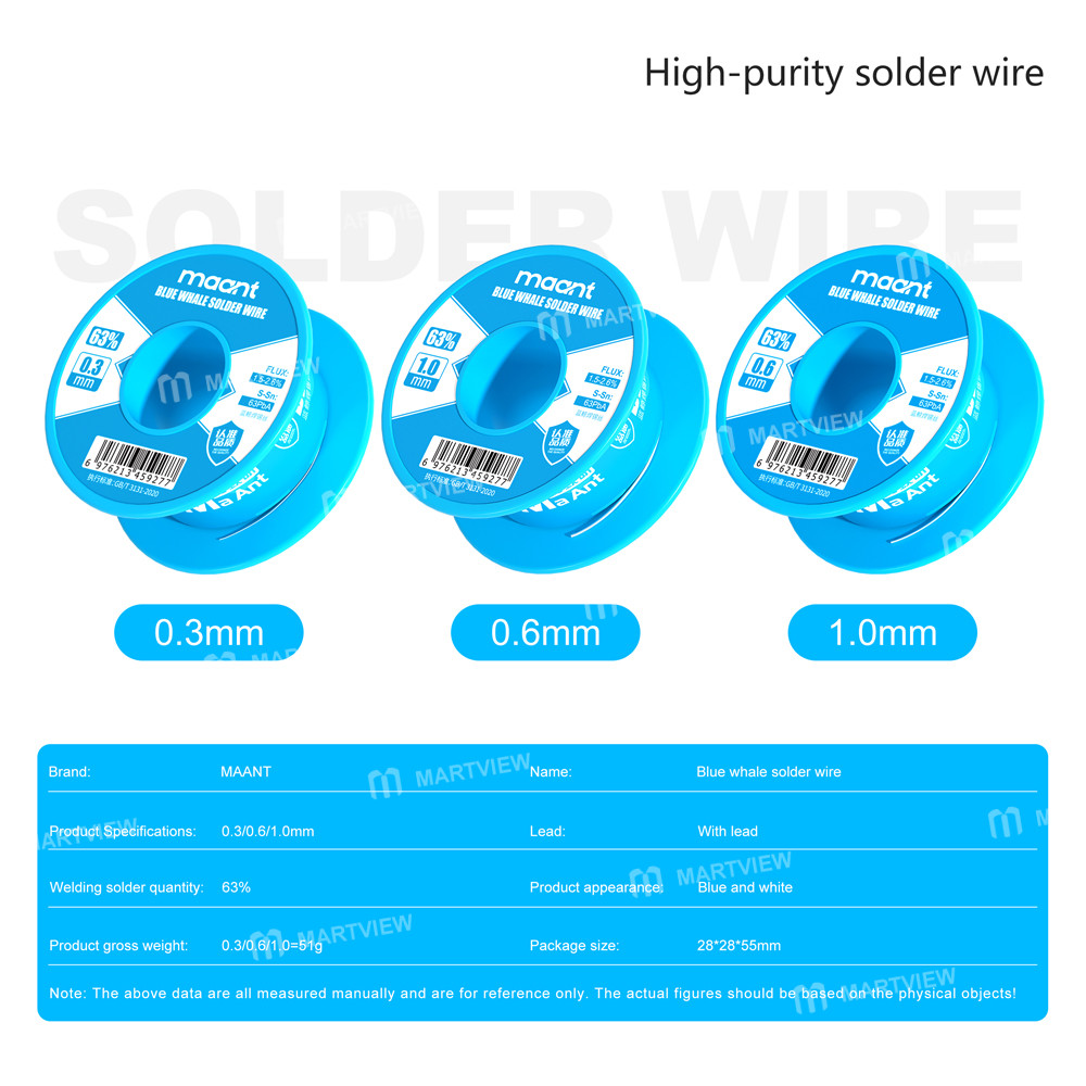 maant blue-whale-50g-high-purity-no-clean-low-odor-precision-solder-wire--3pcs-11