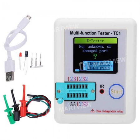LCR-TC1 3.5-inch Colorful TFT Screen Multifunctional Transistor Tester