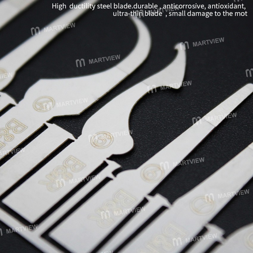 B&R X1019 10-in-1 Mobile Phone Motherboard CPU Chip Remove Glue Rework Knife Set