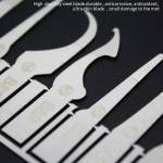 B&R X1019 10-in-1 Mobile Phone Motherboard CPU Chip Remove Glue Rework Knife Set