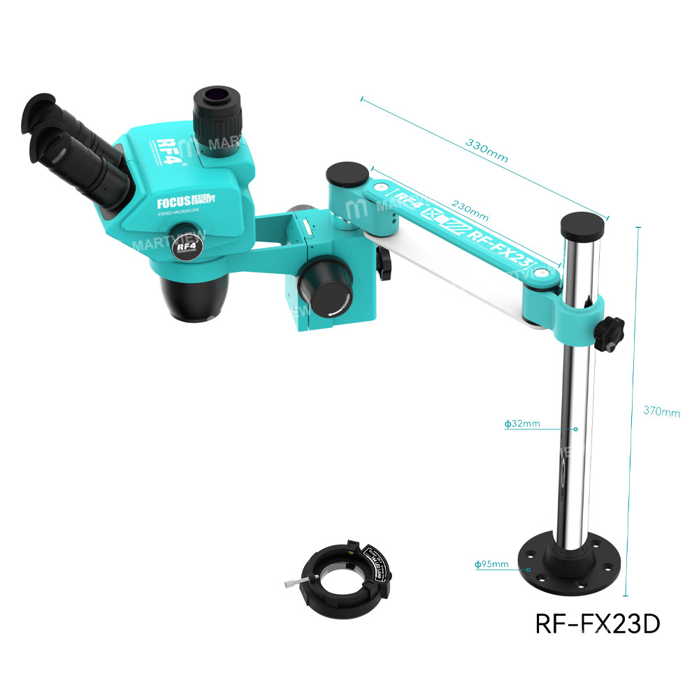 rf4 rf-fx23d-65-65x-synchronous-zoom-trinocular-stereo-microscope-with-fx23-liftable-fixed-stand-6