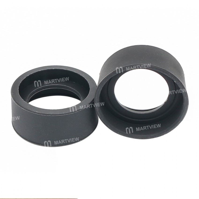 Foldable Rubber Eye Guards Caps for 34-38 mm Microscope Eyepiece Telescope - Pair