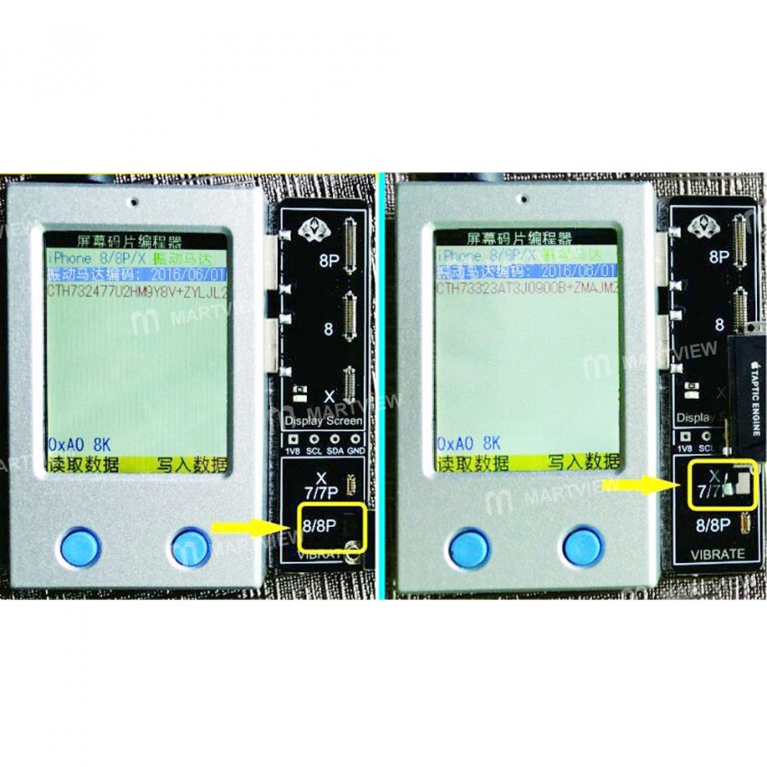 2.4inch TFT Display Screen Light Sensor and Vibration Repair Read Write Programmer for iPhone 7 7Plu