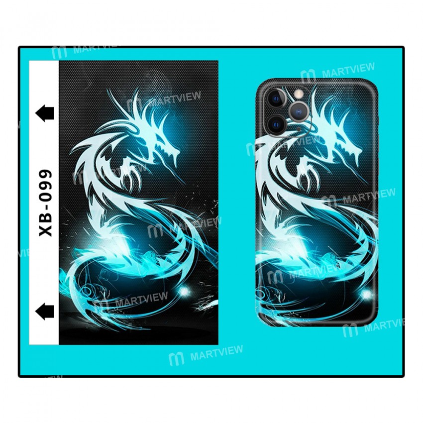Universal 8inch Mobile Phone Animated Rainbow Color Back Film for Martview SP-01 Intelligent Cutting