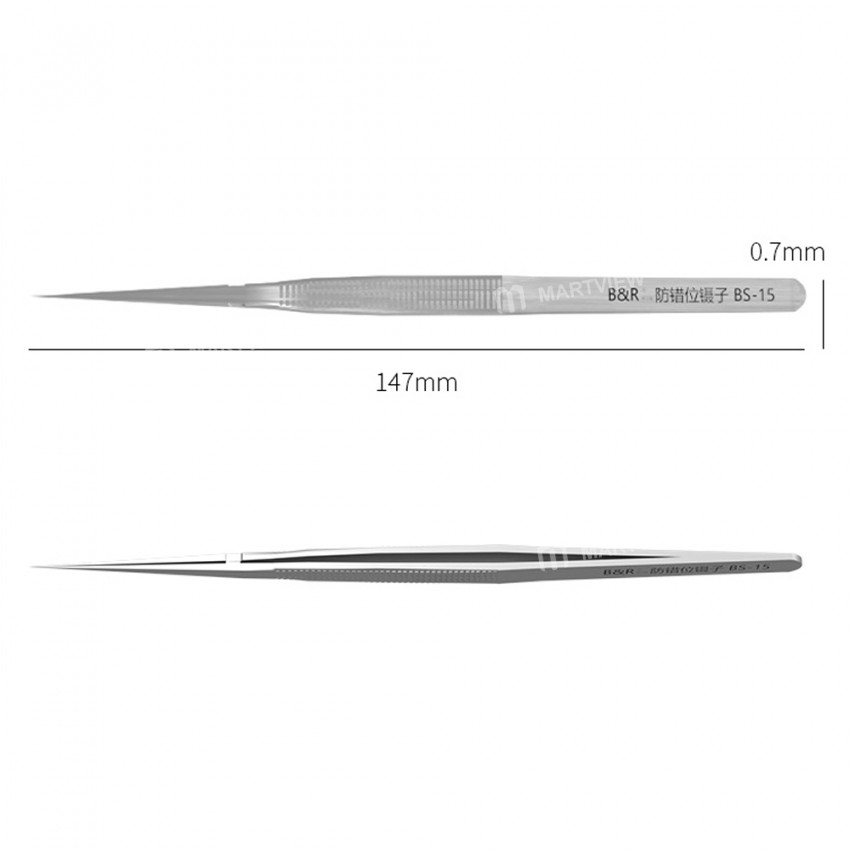 B&R BS-15 Precise Anti-dislocation Lengthened Clasp Jump Wire Tweezer
