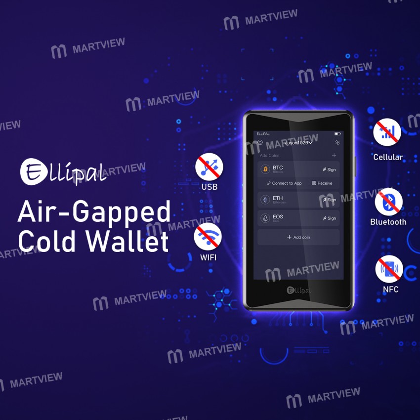 ELLIPAL Titan Cold Hardware Wallet - Black - Malaysia