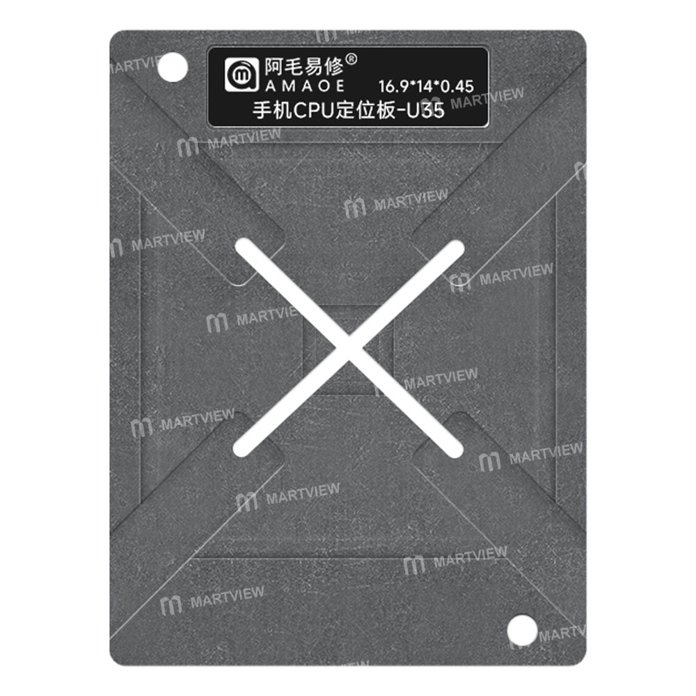 amaoe u35-mt6995z-012mm-cpu-bga-reballing-stencil-tin-plating-platform-set-for-mtk-mt6995z-dimensity