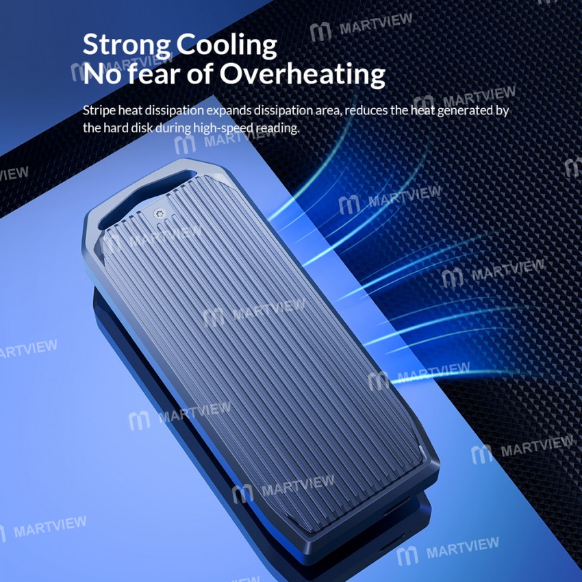 Orico M2V01 LSDT USB4.0 M2 NVMe SSD Case Compatible with Thunderbolt 3/4 & USB 3.2/3.1/3.0