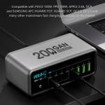 maant mt-p200-200w-gan-nitride-intelligent-digital-display-multi-port-desktop-charging-station-15