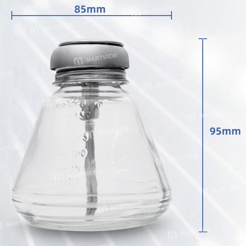 Kaisi DKT-18A 180mL Press-type Anti-corrosion Anti-static Copper Core Glass Alcohol Bottle