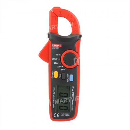UNI-T UT210B True RMS 200A AC Mini Clamp Meters Ammeter NCV Test LCD Backlight