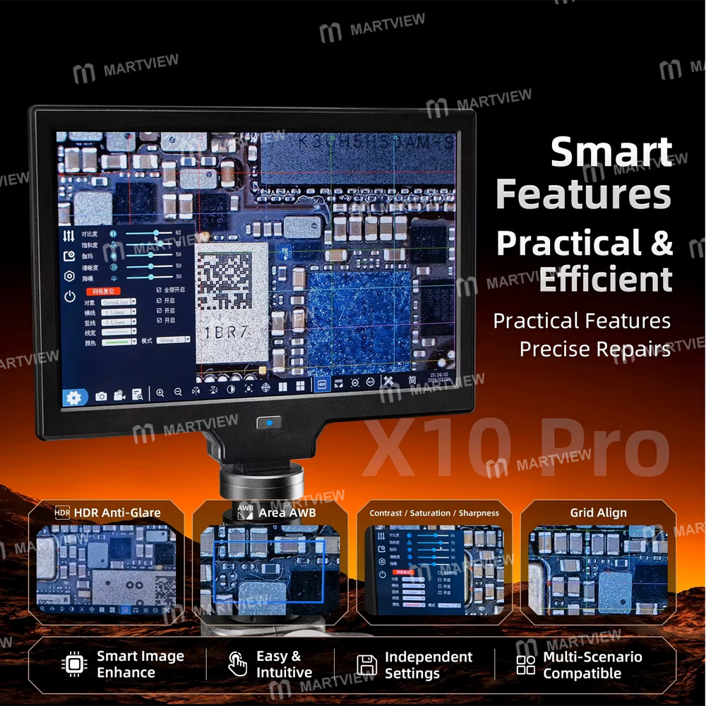 ycs x10pro-101-inch-hd-microscope-camera-all-in-one-display-with-measurement-and-calibration-4