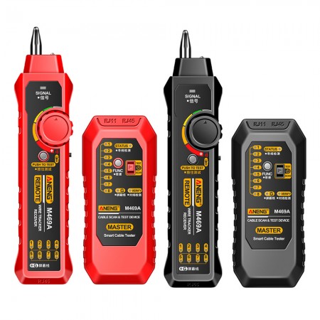 Aneng M469A Multifunctional RJ45 RJ11 Network Cable Networking Analyzer with Flashlight