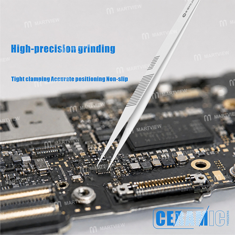 mijing tcn-series-anti-static-non-magnetic-precision-ceramic-tweezers-for-pcb-repair-9