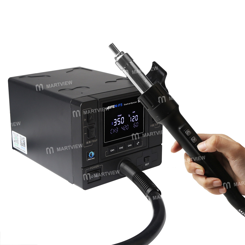 aifen f5-1000w-digital-display-industrial-grade-hot-air-gun-bga-rework-station-5