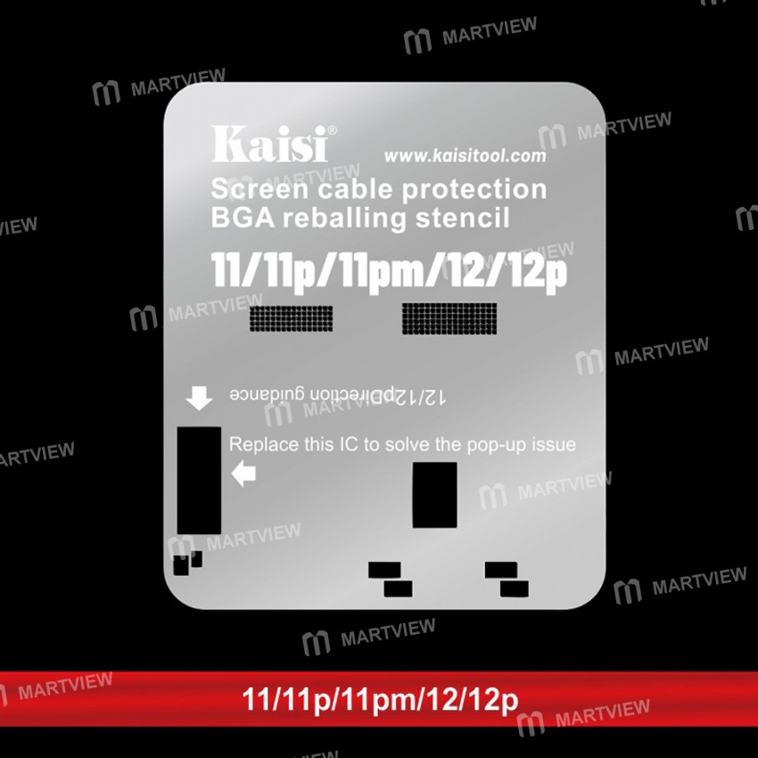 kaisi lcd-screen-cable-protection-bga-reballing-stencil-for-iphone-11-to-14pro-max-6
