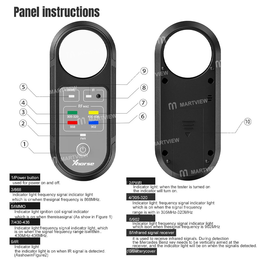 xhorse xdrt20-v2-vvdi-car-remote-control-frequency-infrared-signal-detection-5