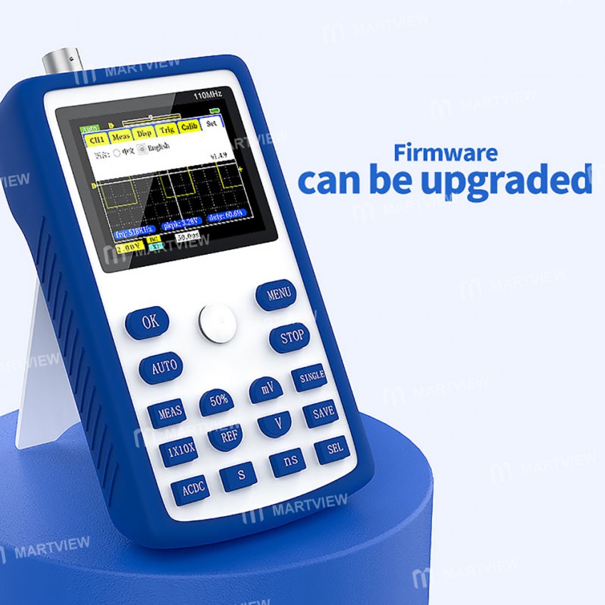 Fnirsi-1C15 Handheld Digital Oscilloscope 500MS / S Sampling Rate with 110MHz Bandwidth 1KHz / 3.3V