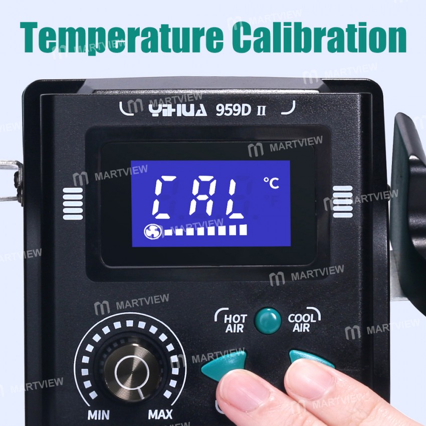 Yihua 959D-II 700W Easy Plug-pull Nozzles Hot Air Gun Rework Desoldering Station