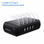 Orico APD-4U1C Type-C 5 Ports Charging Station with Phone Stand for iPhone / Android Phone / Earphon