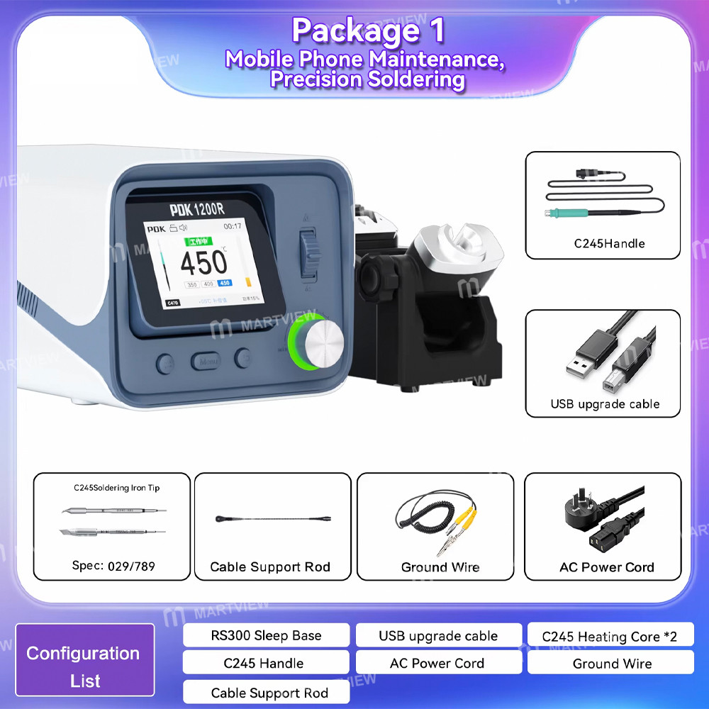 pdk1200r intelligent-temperature-control-large-solder-joints-industrial-station-support-c470-handle-