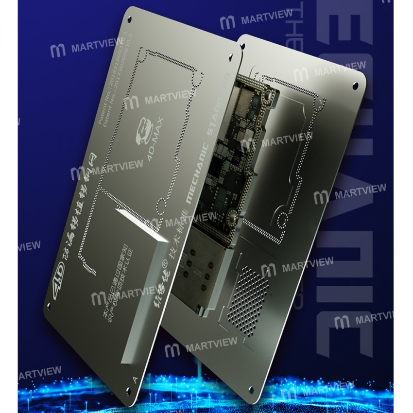 Mechanic 3D 4D Motherboard Middle Layer Planting Tin BGA Reballing Stencil Kit for iPhone 11 / 11 Pr